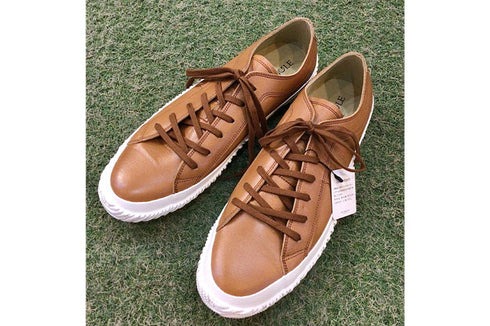 【SPINGLE SP110 ブラウン】カンガルーレザー×巻き上げソールスニーカー