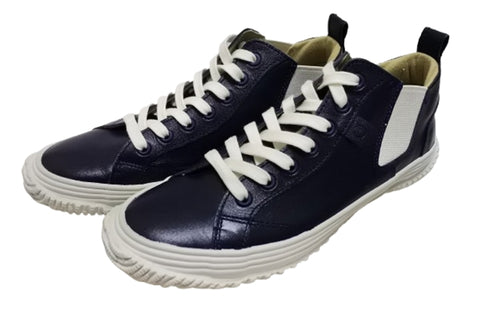 【SPINGLE SP442 ディープネイビー】カンガルー革ミドルカットサイドゴア