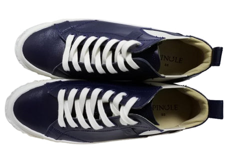 【SPINGLE SP442 ディープネイビー】カンガルー革ミドルカットサイドゴア