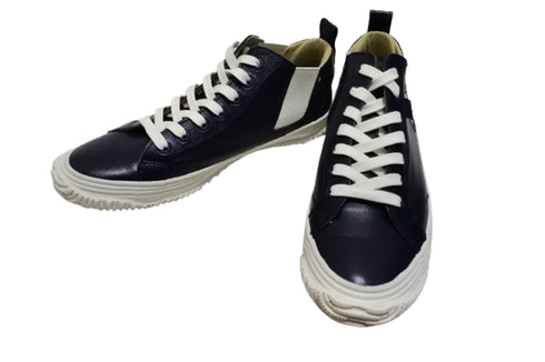 【SPINGLE SP442 ディープネイビー】カンガルー革ミドルカットサイドゴア