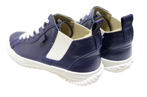 【SPINGLE SP442 ディープネイビー】カンガルー革ミドルカットサイドゴア