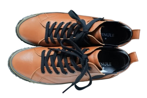 【SPINGLE SP442 レッドブラウン】カンガルー革ミドルカットサイドゴア