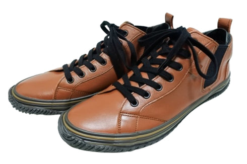 【SPINGLE SP442 レッドブラウン】カンガルー革ミドルカットサイドゴア