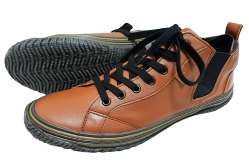 【SPINGLE SP442 レッドブラウン】カンガルー革ミドルカットサイドゴア