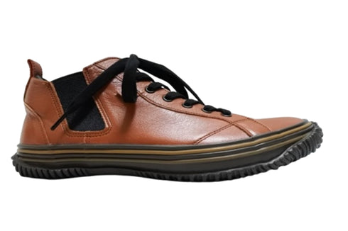 【SPINGLE SP442 レッドブラウン】カンガルー革ミドルカットサイドゴア