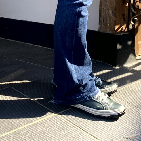 【SPINGLE SP442 アイボリー】カンガルー革ミドルカットサイドゴア