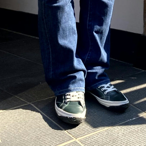 【SPINGLE SP442 アイボリー】カンガルー革ミドルカットサイドゴア