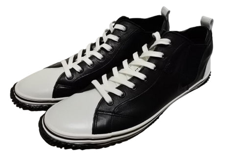 【SPINGLE SP442 ホワイト/ブラック】カンガルー革ミドルカットサイドゴア