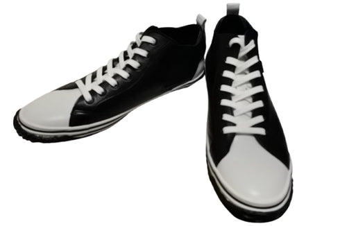 【SPINGLE SP442 ホワイト/ブラック】カンガルー革ミドルカットサイドゴア