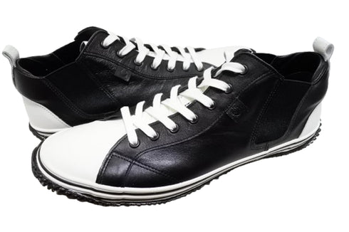 【SPINGLE SP442 ホワイト/ブラック】カンガルー革ミドルカットサイドゴア