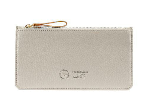 【豊岡財布 つつむ SW203 グレー】TUTUMU flat カード&コインケース