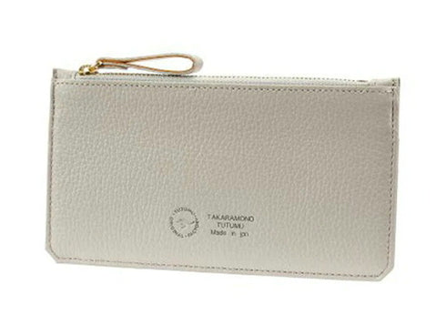 【豊岡財布 つつむ SW203 グレー】TUTUMU flat カード&コインケース