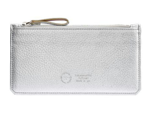【豊岡財布 つつむ SW203 シルバー】TUTUMU flat カード&コインケース