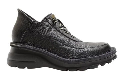 【TODAY'S T6003 ブラック】ゴムひもレザーシューズ