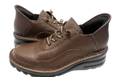 【TODAY'S T6003 チョコレート】ゴムひもレザーシューズ