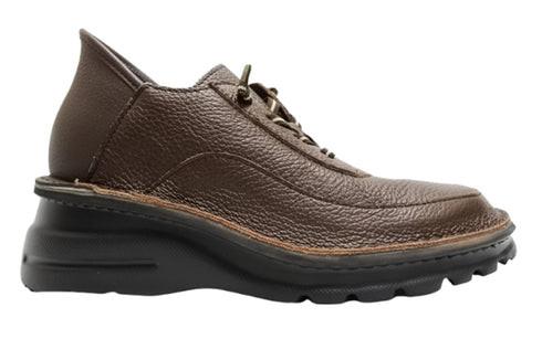 【TODAY'S T6003 チョコレート】ゴムひもレザーシューズ