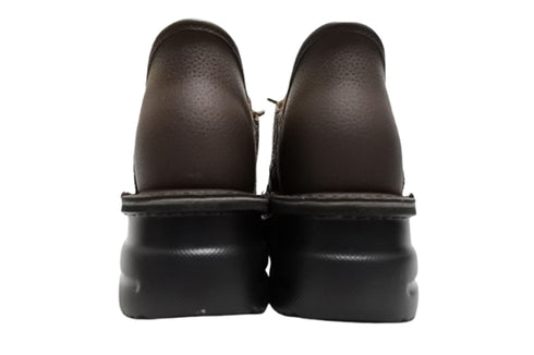 【TODAY'S T6003 チョコレート】ゴムひもレザーシューズ