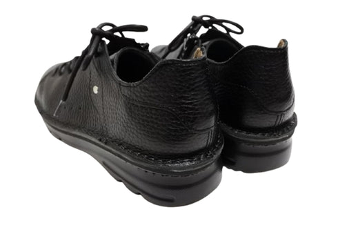 【TODAY'S T7091S ブラック】シュリンクレザーサイドジップスニーカー レディース