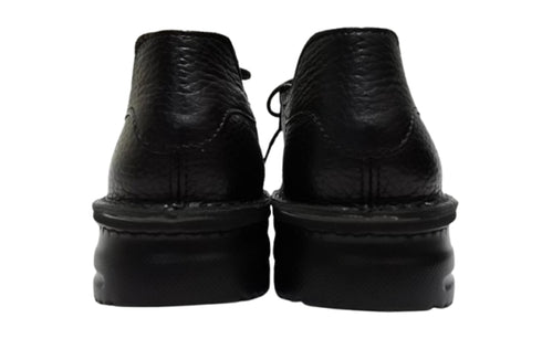 【TODAY'S T7091S ブラック】シュリンクレザーサイドジップスニーカー レディース