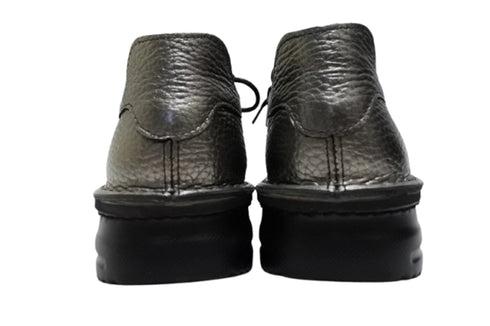 【TODAY'S T7091S ダークシルバー】シュリンクレザーサイドジップスニーカー レディース