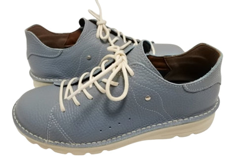 【TODAY'S T7091S ロイヤルブルー】シュリンクレザーサイドジップスニーカー レディース