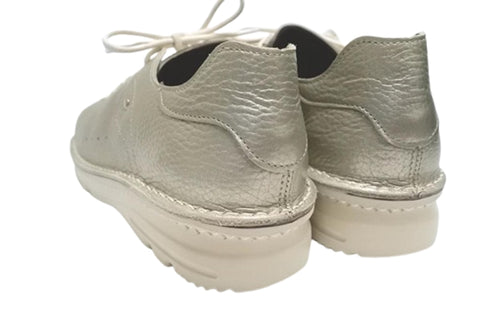 【TODAY'S T7091S シャンパンゴールド】シュリンクレザーサイドジップスニーカー レディース