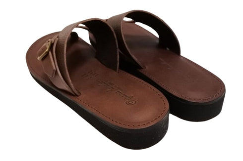 【Organic handloom TRENT ダークブラウン】トングサンダル