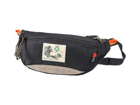 【豊岡鞄 WALK ABOUT WA1000 ブラック】WALK ABOUT WOODS Rei West Bag ウエストポーチ
