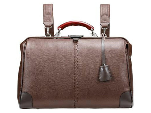 【豊岡鞄 YOUTA YK-2 チョコレート】YOUTA LIZARD3WAY横ダレスバッグL