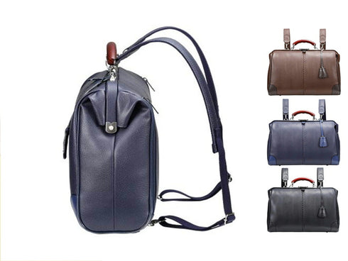 【豊岡鞄 YOUTA YK-2 チョコレート】YOUTA LIZARD3WAY横ダレスバッグL