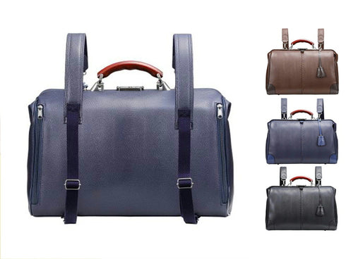 【豊岡鞄 YOUTA YK-2 チョコレート】YOUTA LIZARD3WAY横ダレスバッグL