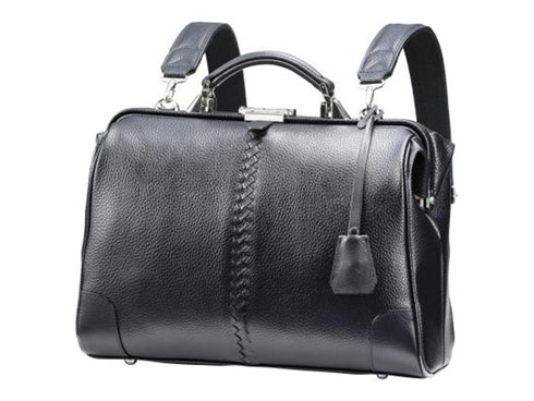 【豊岡鞄 YOUTA YK-4E ブラック】YOUTA ELK 3WAY横ダレスバッグ S