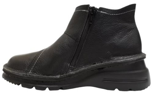 【TODAY'S 0110 ブラック】国産本革サイドジップレザースニーカー