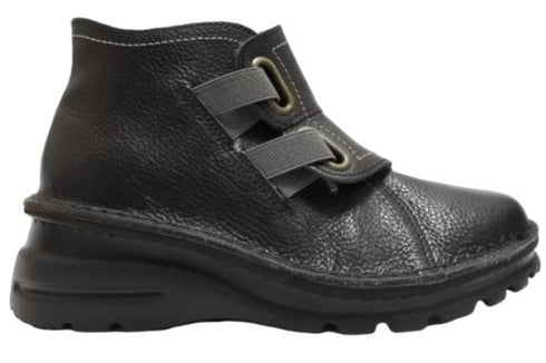 【TODAY'S 0110 ブラック】国産本革サイドジップレザースニーカー