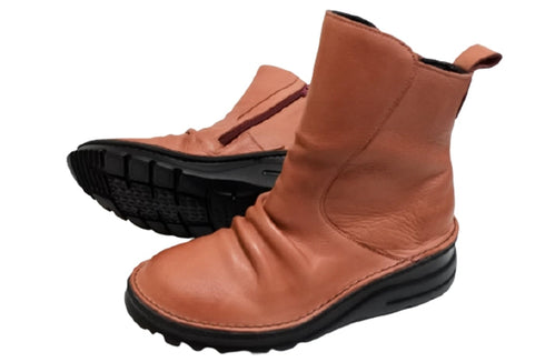 【TODAY's 0206 ブリック】幅広4E サイドジップミドルブーツ