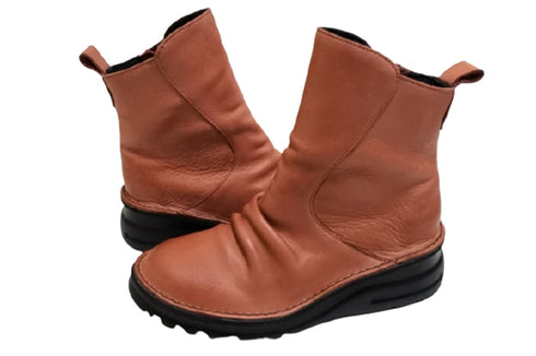 【TODAY's 0206 ブリック】幅広4E サイドジップミドルブーツ