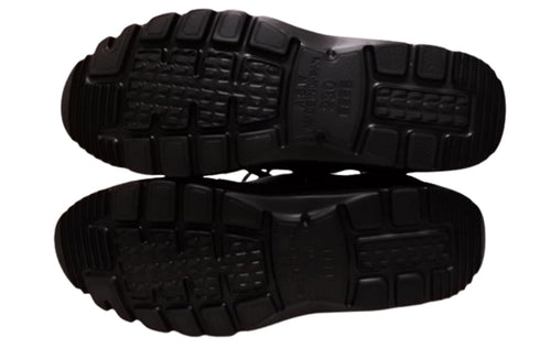 【TODAY's 0248 ブラック】幅広4E サイドジップレースアップミドルブーツ