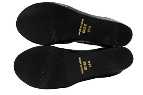 【arui_toe 1100 ブラック】伸縮ゴムの本革コンフォートスリッポン