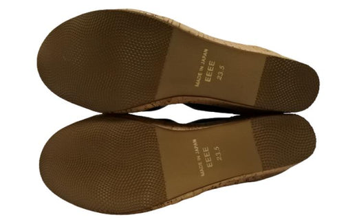 【arui_toe 1100 ネイビー】伸縮ゴムの本革コンフォートスリッポン