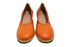 【arui_toe 1100 オレンジ】伸縮ゴムの本革コンフォートスリッポン