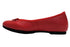 【arui_toe 1701 レッド】リボンモチーフ本革パンプス