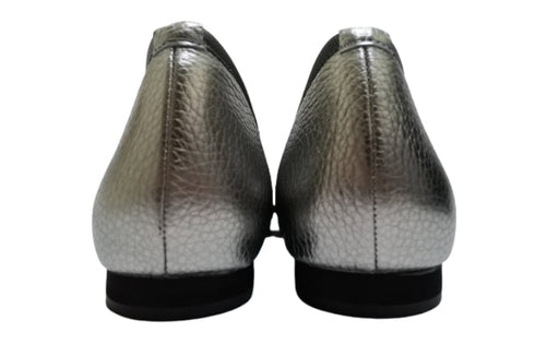 【arui_toe 1701 チタン】リボンモチーフ本革パンプス