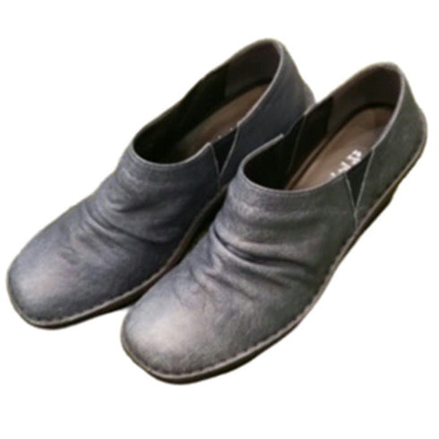 【インコルジェ2000 ネイビー】本革ウェッジハイヒールブーティ