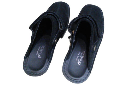 【インコルジェ2016 ブラック】ウェッジハイヒール2WAYミュール