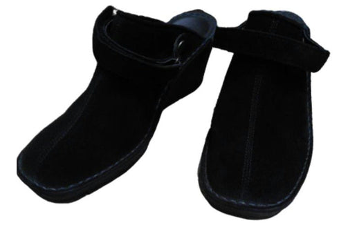 【インコルジェ2016 ブラック】ウェッジハイヒール2WAYミュール