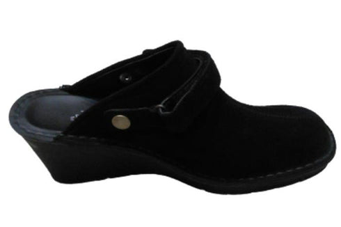 【インコルジェ2016 ブラック】ウェッジハイヒール2WAYミュール