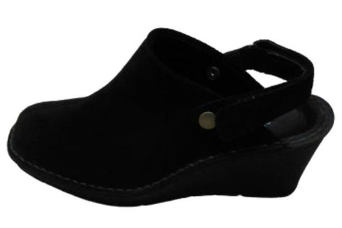 【インコルジェ2016 ブラック】ウェッジハイヒール2WAYミュール