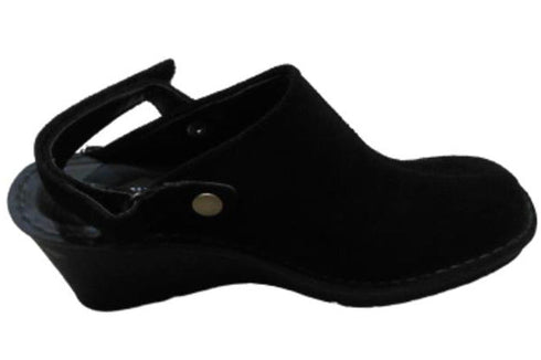 【インコルジェ2016 ブラック】ウェッジハイヒール2WAYミュール