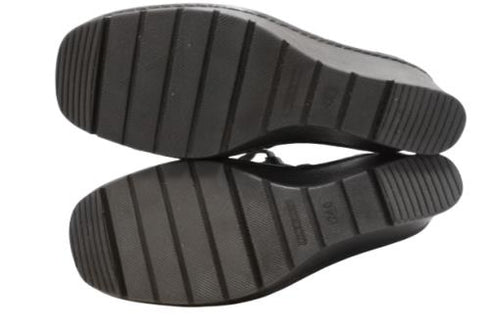 【インコルジェ2016 カーキ】ウェッジハイヒール2WAYミュール