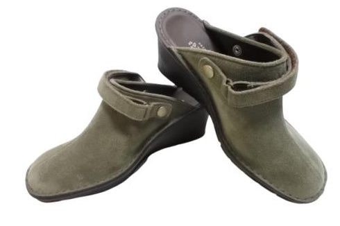 【インコルジェ2016 カーキ】ウェッジハイヒール2WAYミュール